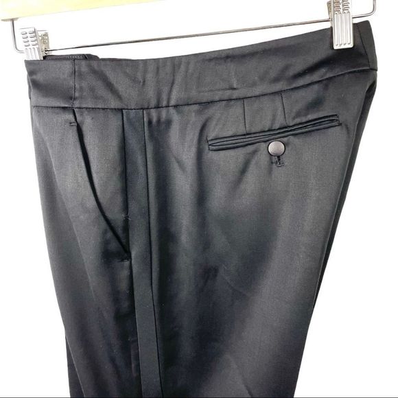 GUCCI Black Y2K Low Rise Wool/Silk Stretch Tuxedo Pants IT 44/ US 8 - Picture 8 of 13